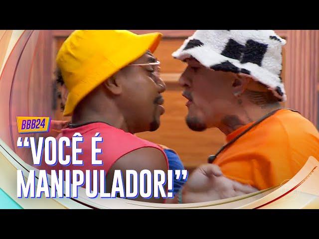 CALABRESO!  LUCAS E MC BIN LADEN DISCUTEM COM DAVI APÓS CONVERSA ️ | BBB 24