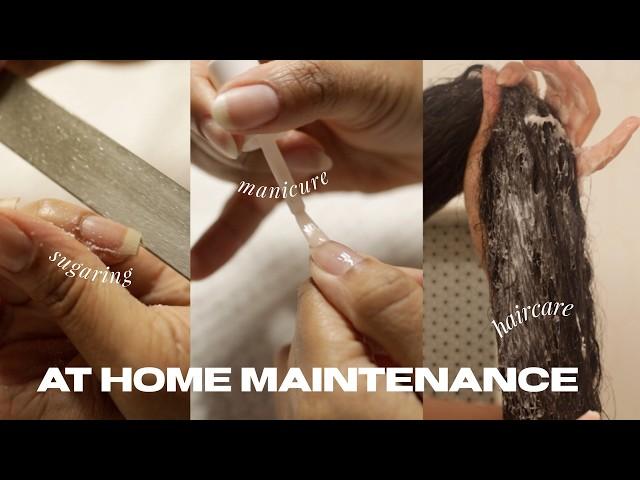 MAINTENANCE VLOG | sugaring, new haircare, & diy flaxseed gel