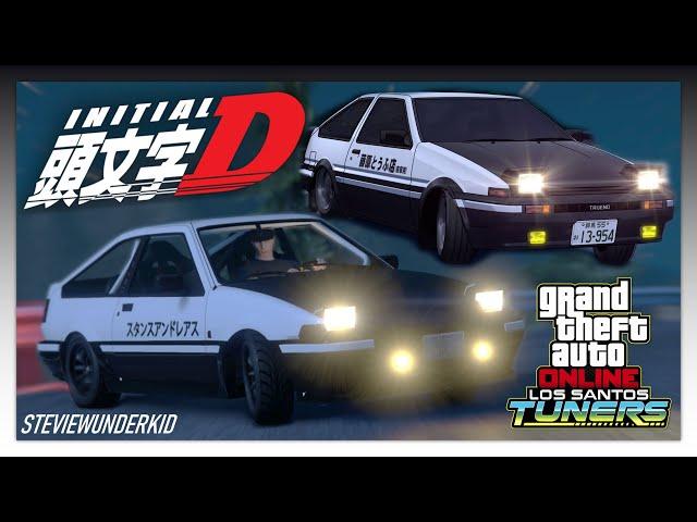 GTA 5: Takumi's 'Initial D' Toyota Corolla AE86 - Karin Futo GTX REPLICA BUILD!