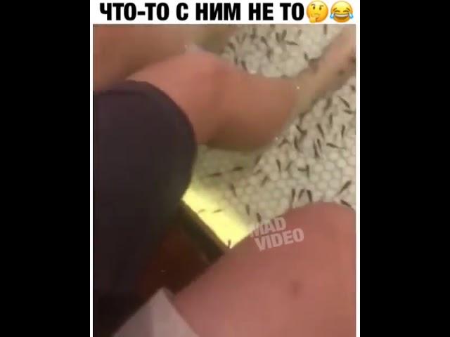 Наверное он пришел с удочкой))))