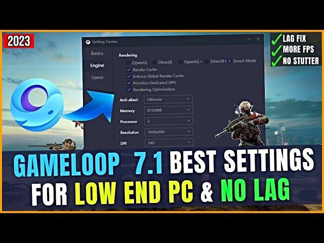 Gameloop Best Settings For Low End PC 2023 | Gameloop Ultimate Lag Fix And FPS Boost 