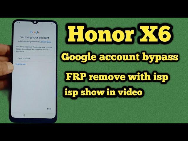 honor x6 vne-lx2 frp bypass | how to remove frp honor x6 | #honor x6 frp