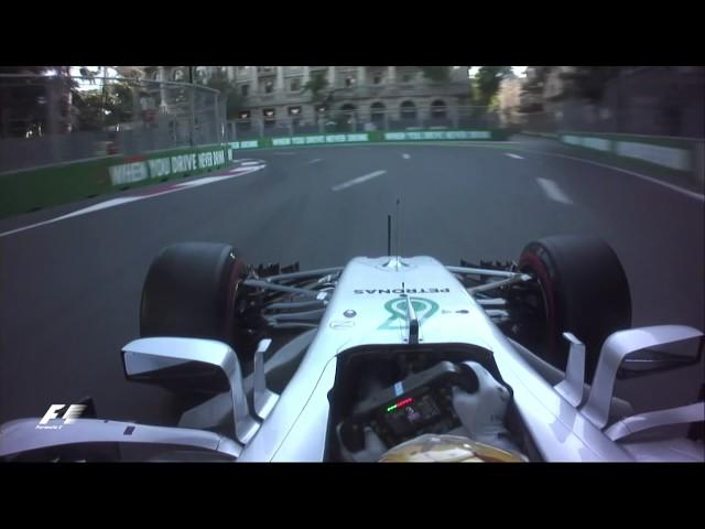 2017 Azerbaijan Grand Prix | Lewis Hamilton Onboard Pole Lap