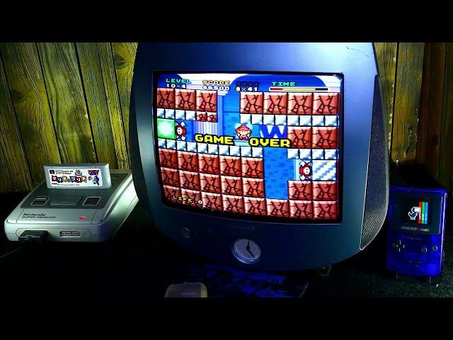 Mario & Wario (SFC) Philips 14PT3685  CRT TV livestream ️SNES mouse pt2