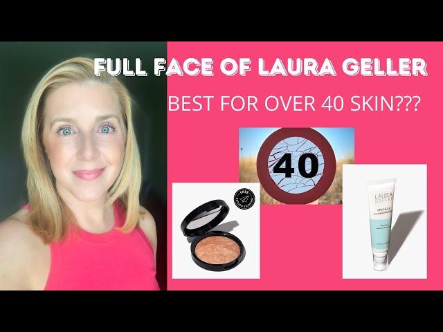 FULL FACE OF LAURA GELLER!!!  #makeupover40 #maturemakeup