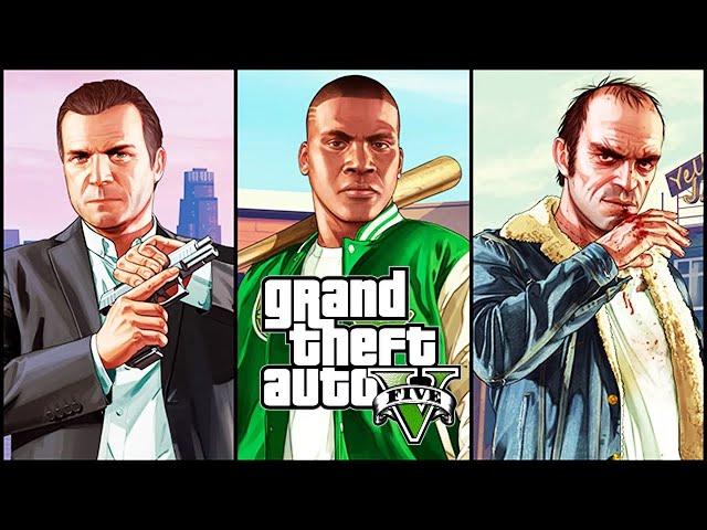 GTA 5 All Cutscenes Movie (2023) PC 4K Ultra HDR - All Endings and Characters Conversations Included