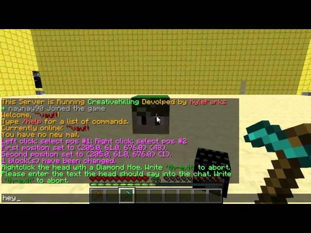 Minecraft Bukkit Plugin - Talking Heads- Make skulls talk!