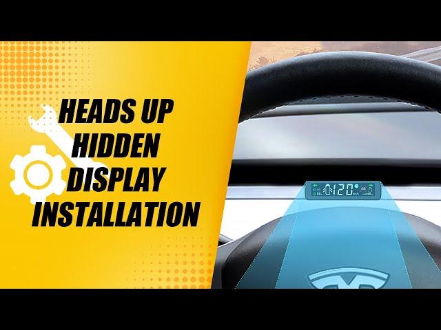 New Upgrade Heads Up Hidden Display Dashboard installation For Tesla Model 3 & Y