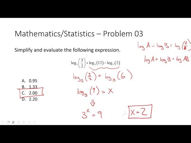 CE 452 Lecture 08: FE Exam Review, Mathematics (Recorded on 2020.10.21)