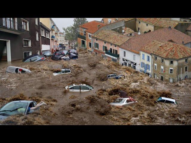 France, Italy Sank Today! Cars, Houses, Bridge Swept Away by Mass Floods in Lyon