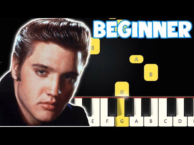 Can't Help Falling In Love - Elvis Presley | Beginner Piano Tutorial | Easy Piano