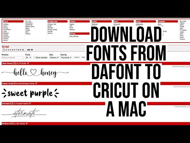 HOW TO DOWNLOAD FONTS FROM DAFONT TO CRICUT DESIGN SPACE ON A MAC