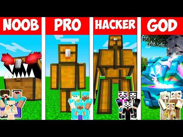 Minecraft NOOB vs PRO vs HACKER vs GOD : FAMILY CHEST MUTANT in Minecraft! Animation