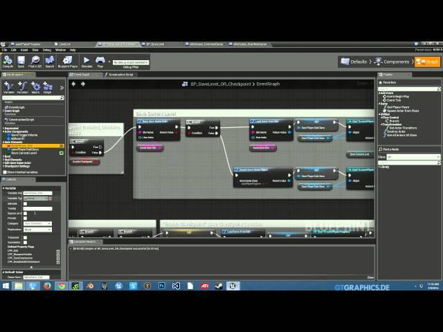 Unreal Engine 4 Save and Load Levels and Checkpoints using Blueprints