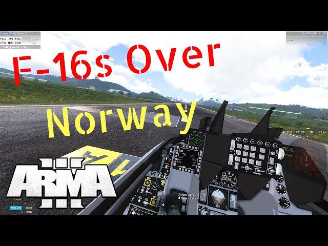 Norwegian F-16 Over Norway | Arma 3 | Vidda Alpha Map