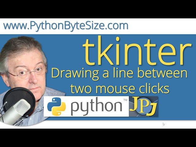 Drawing a line between two mouse clicks using tkinter