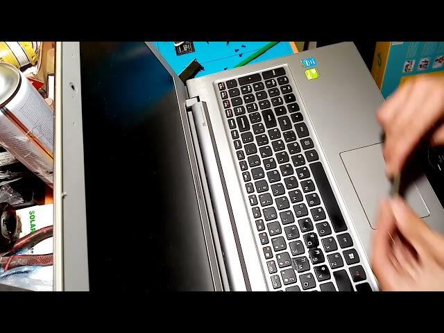 Lenovo ideapad Z510 разборка, чистка, и замена термопасты