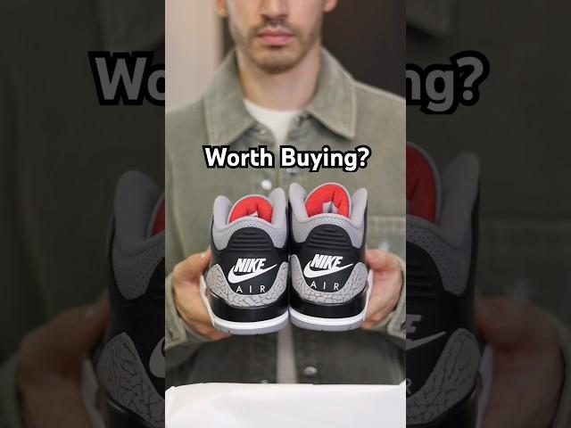 Worth buying? Air Jordan 3 Black Cement unboxing 2024