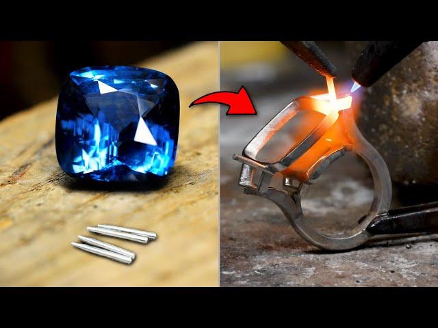 Making a $300,000 Sapphire Ring by Hand – STUNNING!