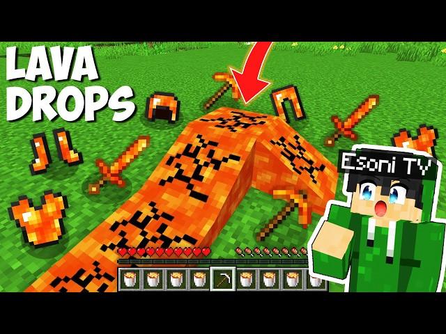 Minecraft But Esoni Can Mine LAVA (Tagalog)