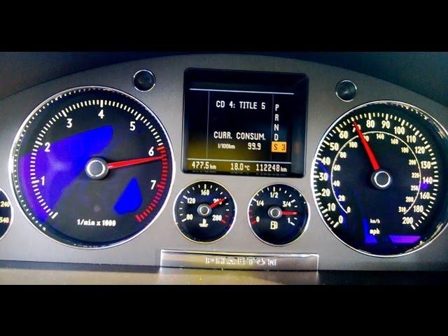 VW PHAETON W12 0-110 acceleration