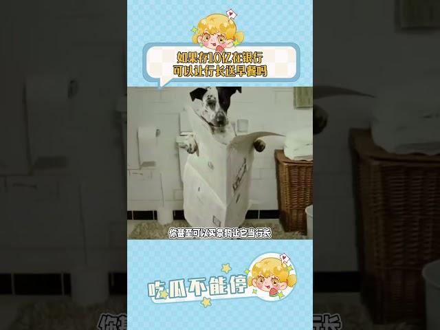 如果存10億在銀行，可以讓行長送早餐嗎#萬萬沒想到 #名場面 #娛樂評論大賞