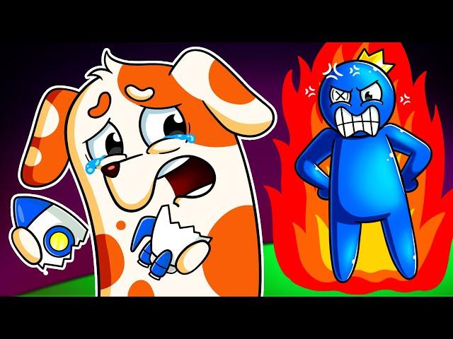 RAINBOW FRIENDS, But BLUE is ANGRY because HOO DOO BROKE his toy?! | Hoo Doo Rainbow Animation