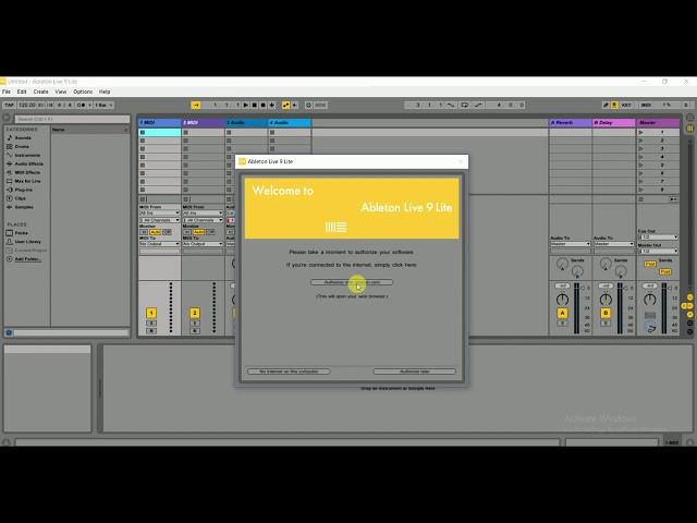 How to authorize Ableton Live