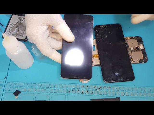 Meizu m8c lcd замена экрана стекла