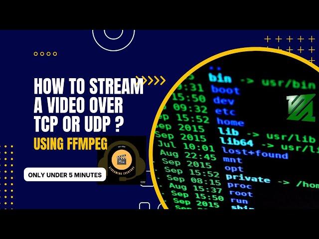 How to Setup a Listening TCP or UDP  Connection with FFMPEG | How to Stream a Video over TCP or UDP