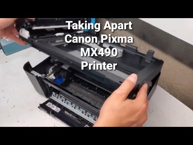 Canon Pixma MX490 Printer Disassembly - Taking Apart for Parts or Repair MX492 TR4520 TR4522