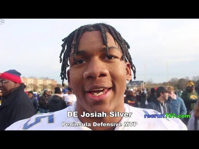 recruit757 757 ALL-Star Game Peninsula-14 v Sothside-7 Josiah Silver Intv