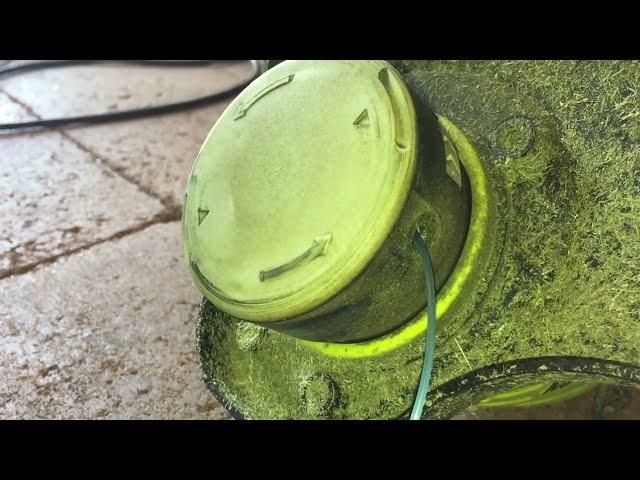 How to replace the line on a Ryobi One+ 18v Line Trimmer