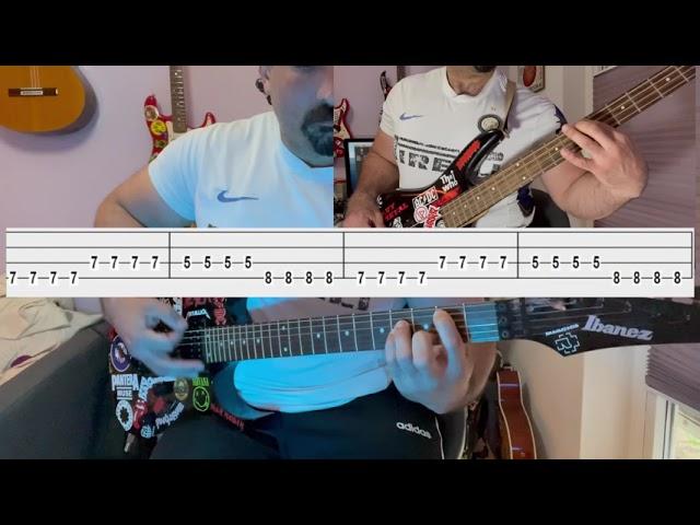 Rammstein- Sonne #fingerstyle #basstabs #guitarchords #guitarlessonforbeguinners