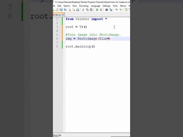 How to Create an Image Button in Python's Tkinter #tkinter #coding #pythongui #programming