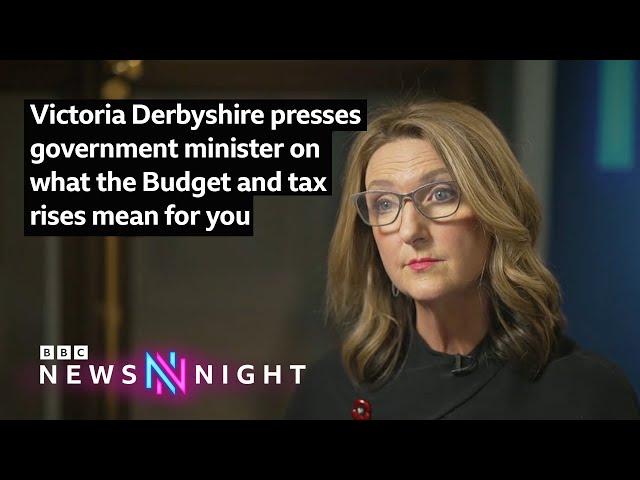 Victoria Derbyshire presses government minister on what the budget and tax rises mean for you