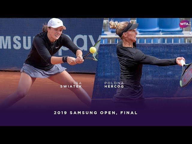 Iga Swiatek vs. Polona Hercog | 2019 Samsung Open Final | WTA Highlights