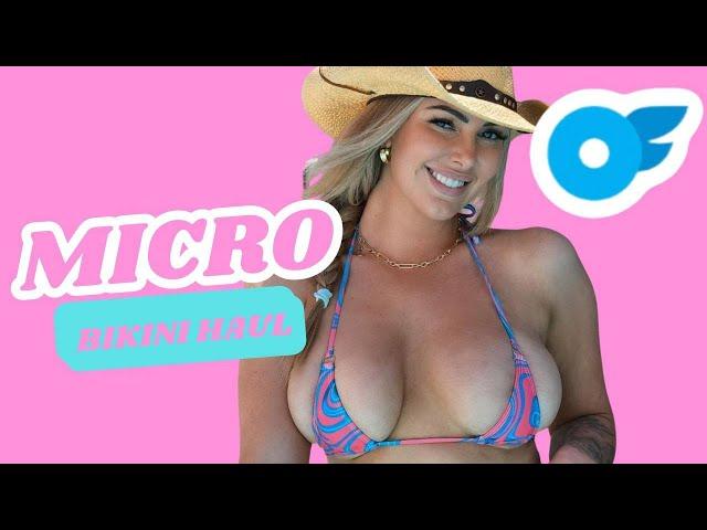 Micro bikini try on with Honeyy Brooks