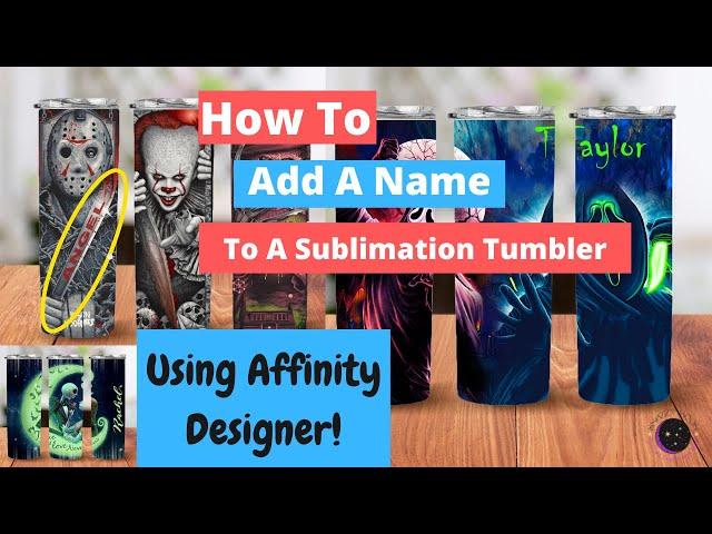 How To Add A Name To a Design With Affinity Designer