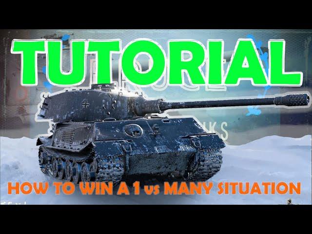 How to win a 1 vs many situation | World of Tanks Tutorial | WoT with BRUCE