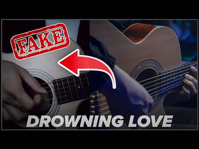 Can you play like this FAKE Guitarist ?? - DROWNING LOVE But it's PLAYABLE on FINGERSTYLE GUITAR