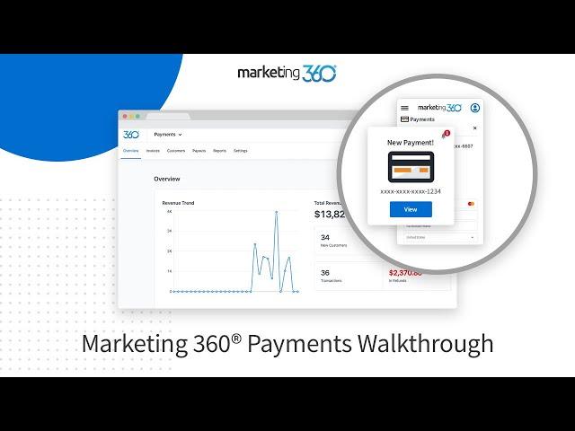 Marketing 360® Payments Walkthrough