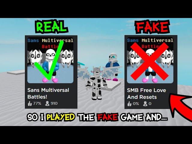 THIS GAME COPY SANS MULTIVERSAL BATTLES AND I PLAYED IT...| ROBLOX