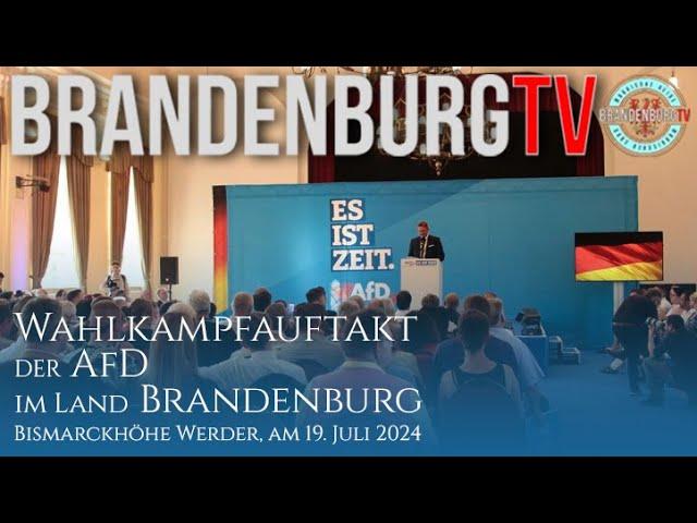 Wahlkampfauftakt der AfD 2024 Land Brandenburg