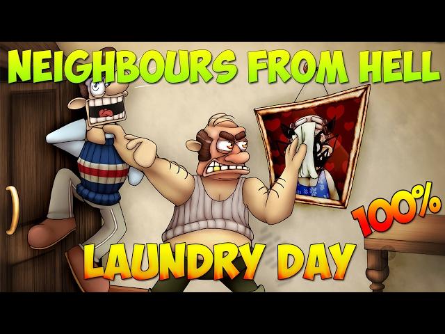 Neighbours from Hell. Laundry Day. PC [Walkthrough]