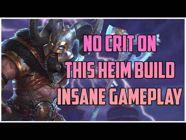 NO CRIT ON THIS HEIM BUILD INSANE GAMEPLAY! RANKED SMITE S10