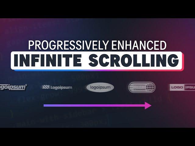 Create an infinite horizontal scroll animation