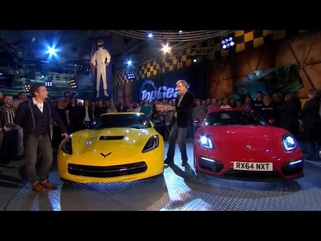 Top Gear - Corvette C7 vs Porsche Cayman GTS Part 2