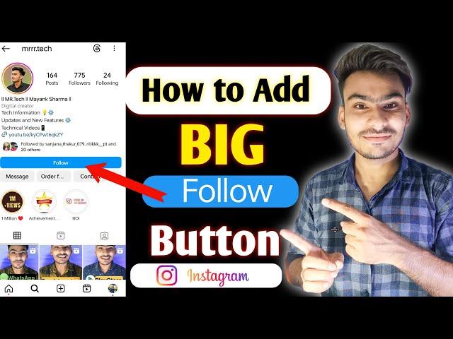 Instagram Follow Button bada kaise kre | Full Process 