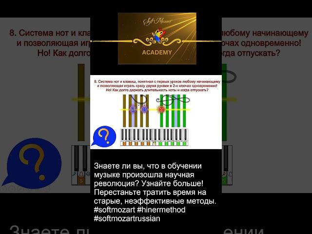 Интерактивные технологии Soft Mozart: Обучение музыке через знак, звук и длительность #hinermethod